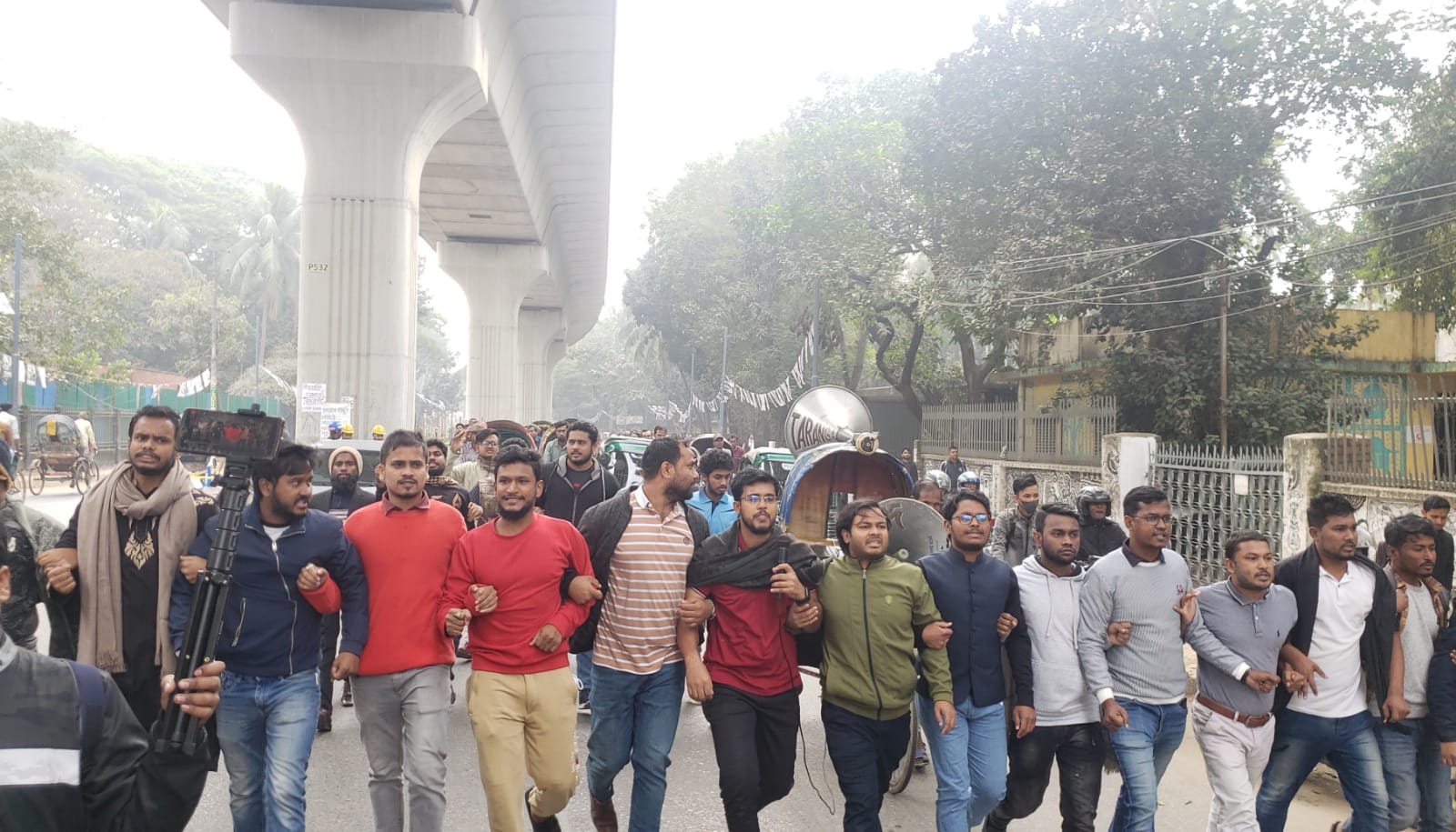 Chhatra Odhikar Parishad holds protest rally at DU, calls for polls boycott