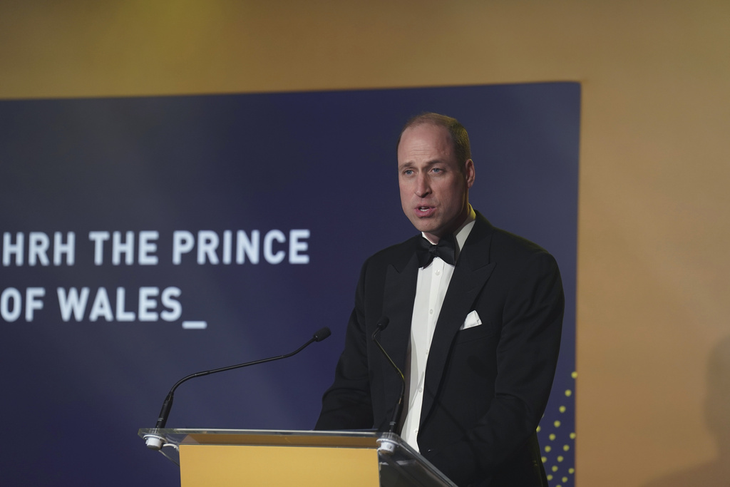 Oceans apart, William and Harry both salute Princess Diana's legacy at an awards ceremony