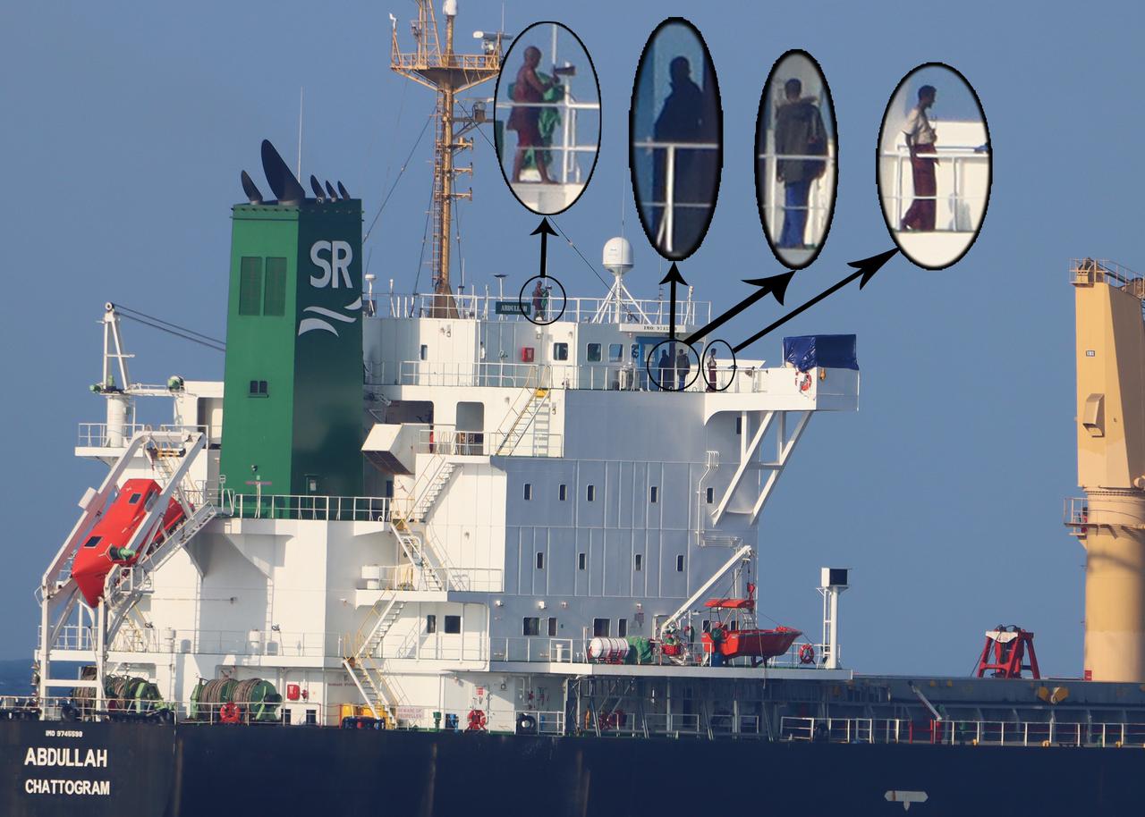 Indian Navy's attempt to communicate with hijacked MV Abdullah as Somali pirates took it to shore
