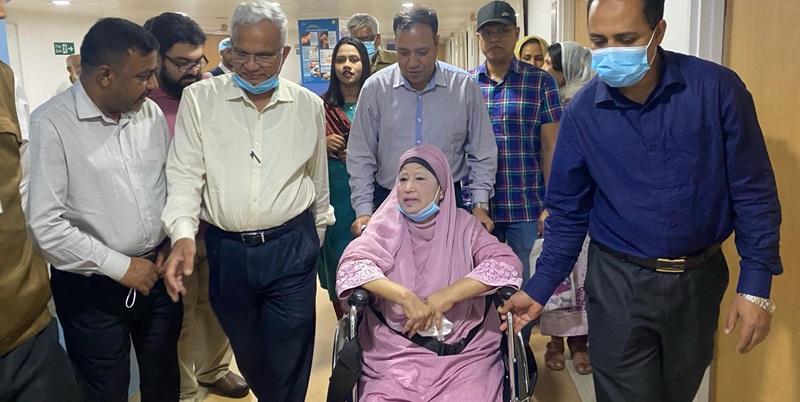 Khaleda Zia under close observation in the CCU