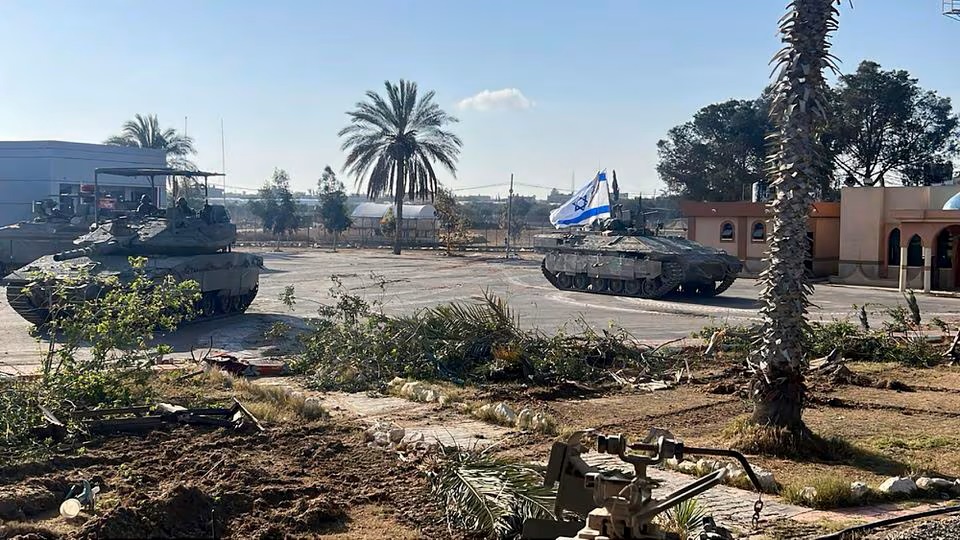 Israeli forces take control of the Gaza side of the Rafah border crossing with Egypt