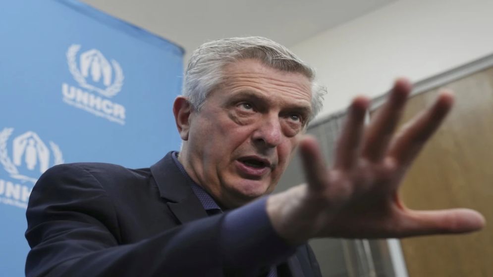 UN refugee chief says 114 million have fled homes because nations fail to tackle causes of conflict