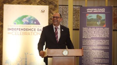 'More capable of solving problems when working together': Haas on bilateral ties in US Independence Day reception