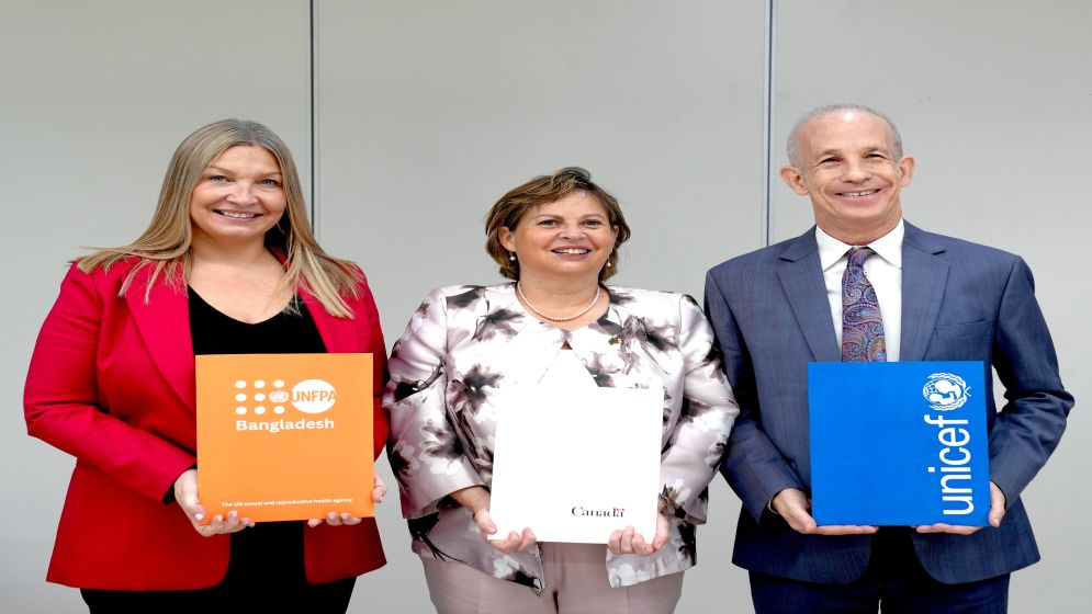 Canada, UNICEF, and UNFPA join forces with Bangladesh to boost healthcare access for millions of women and children.