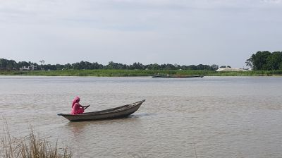 Low-lying areas in Faridpur district flooded as the Padma swells