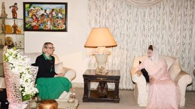 British High Commissioner Sarah Cooke meets Khaleda