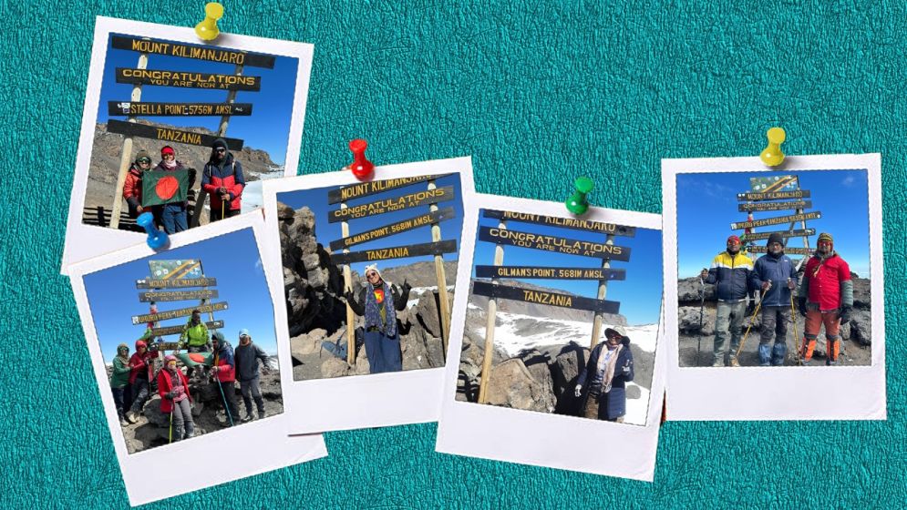 Bangladeshi trekkers, including six women, summited Mount Kilimanjaro