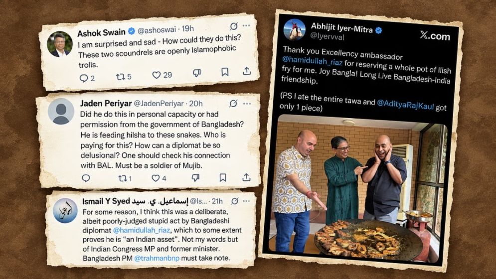 Bangladesh envoy’s special ‘hilsa’ gesture to Indian controversial commentator draws scrutiny